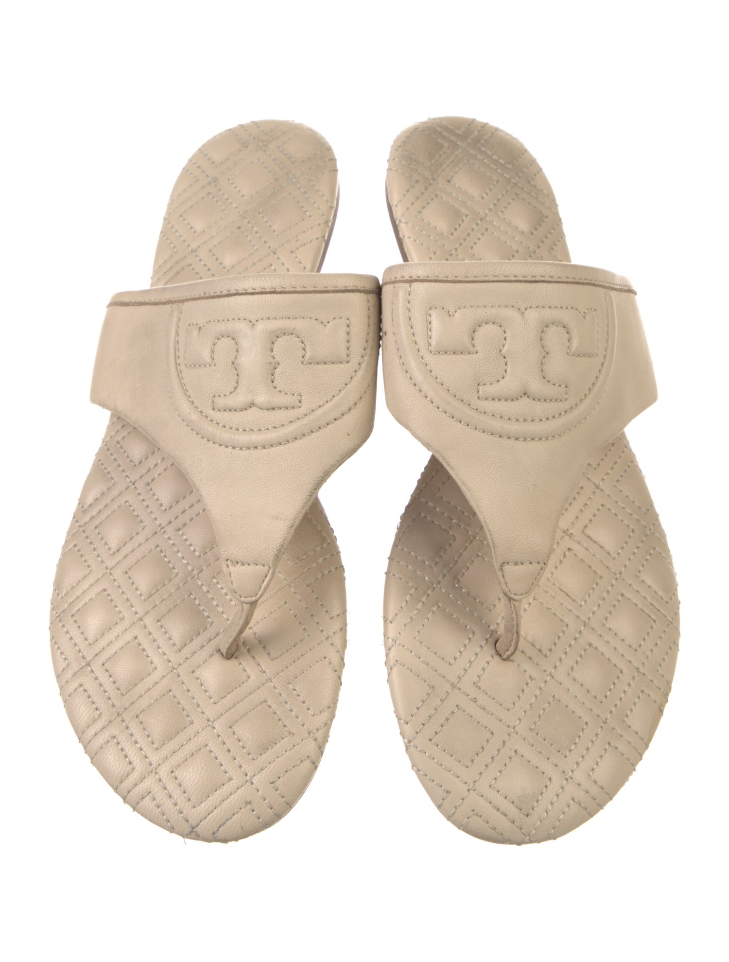 Tory Burch Leather Flip Flops