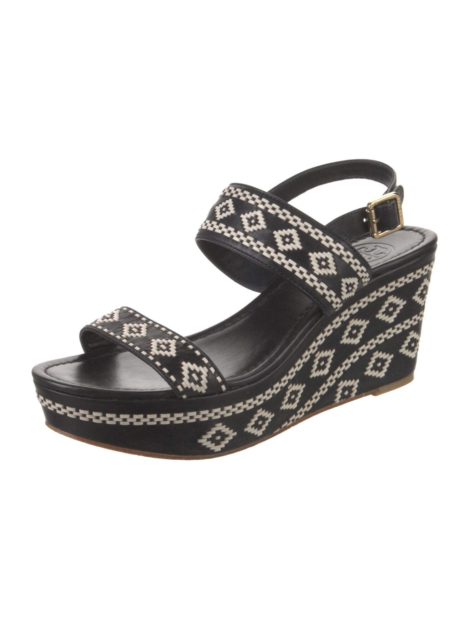 Tory Burch Leather Printed Sandals