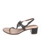 Tory Burch Embossed Leather Slingback Sandals