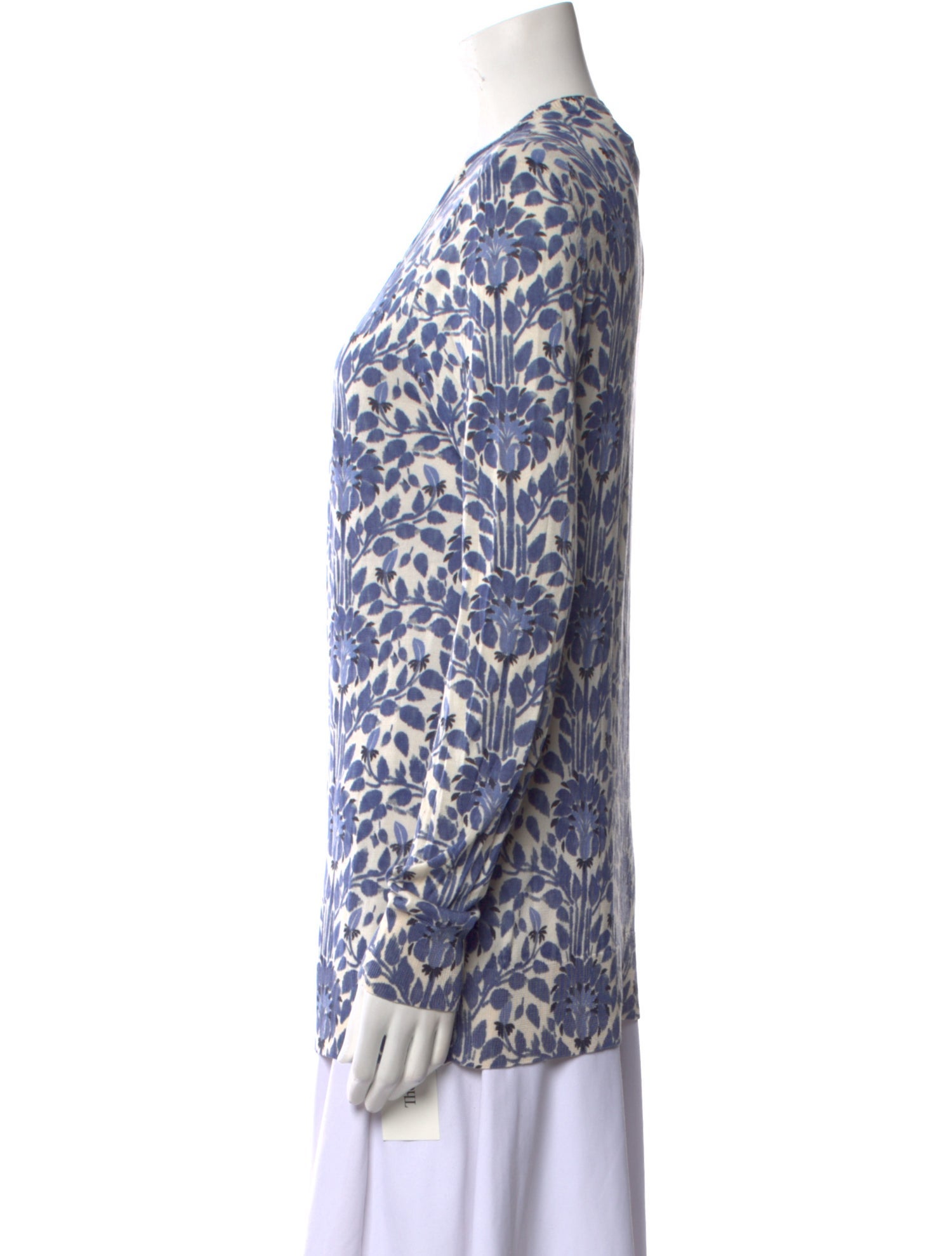 Tory Burch Silk Printed Sweater