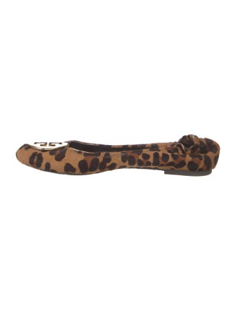 Tory Burch Ponyhair Animal Print Ballet Flats