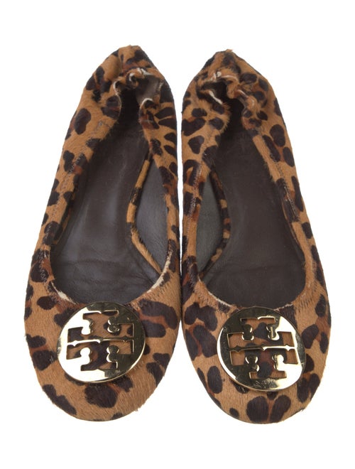 Tory Burch Ponyhair Animal Print Ballet Flats
