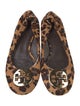 Tory Burch Ponyhair Animal Print Ballet Flats
