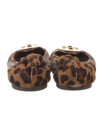 Tory Burch Ponyhair Animal Print Ballet Flats