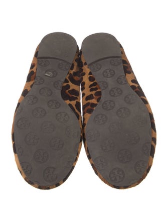 Tory Burch Ponyhair Animal Print Ballet Flats