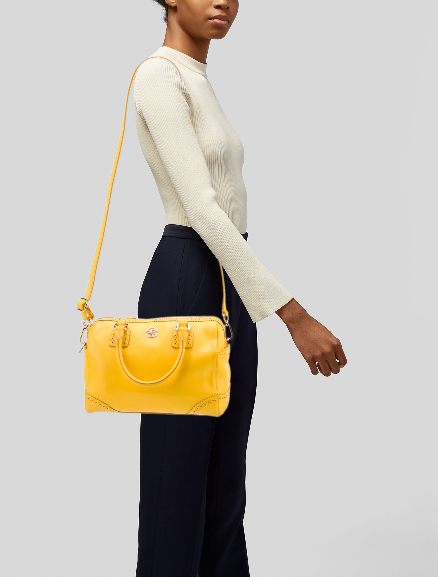 Tory Burch Leather Top Handle Bag