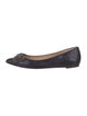 Tory Burch Leather Bow Accents Ballet Flats