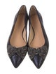 Tory Burch Leather Bow Accents Ballet Flats