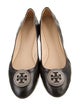 Tory Burch Leather Crystal Embellishments Ballet Flats