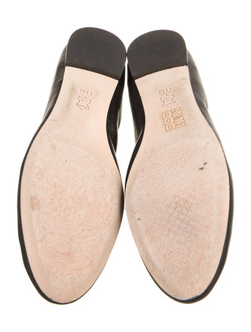 Tory Burch Leather Crystal Embellishments Ballet Flats