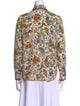 Tory Burch Silk Floral Print Button-Up Top