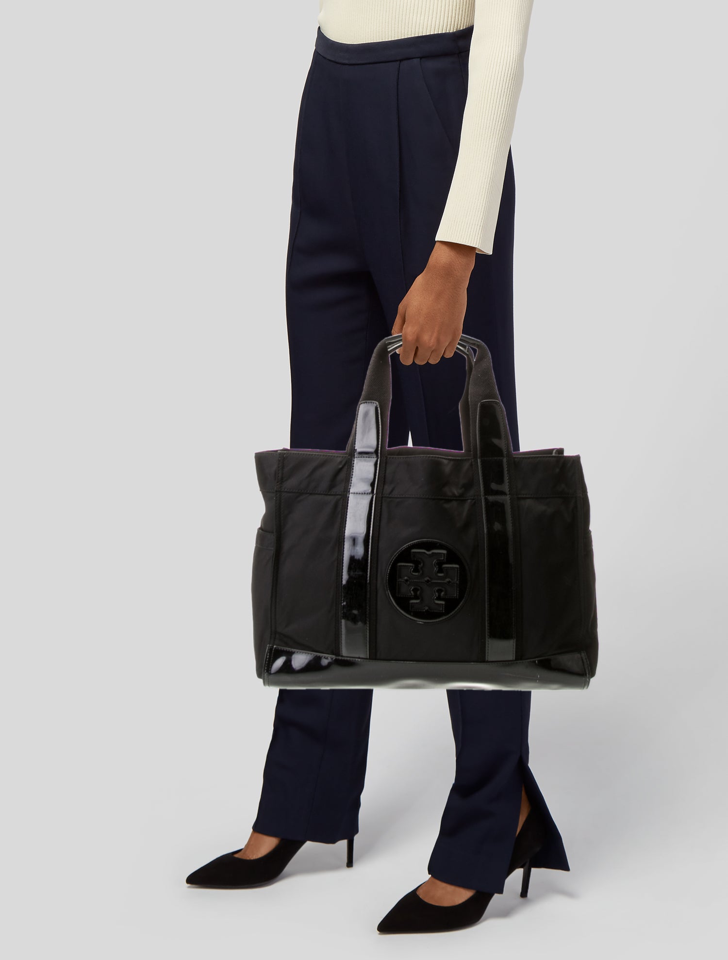 Tory Burch Patent Leather Weekender Bag