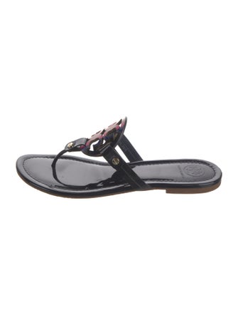 Tory Burch Patent Leather T-Strap Sandals
