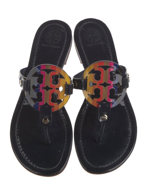 Tory Burch Patent Leather T-Strap Sandals
