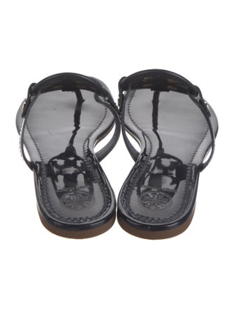 Tory Burch Patent Leather T-Strap Sandals