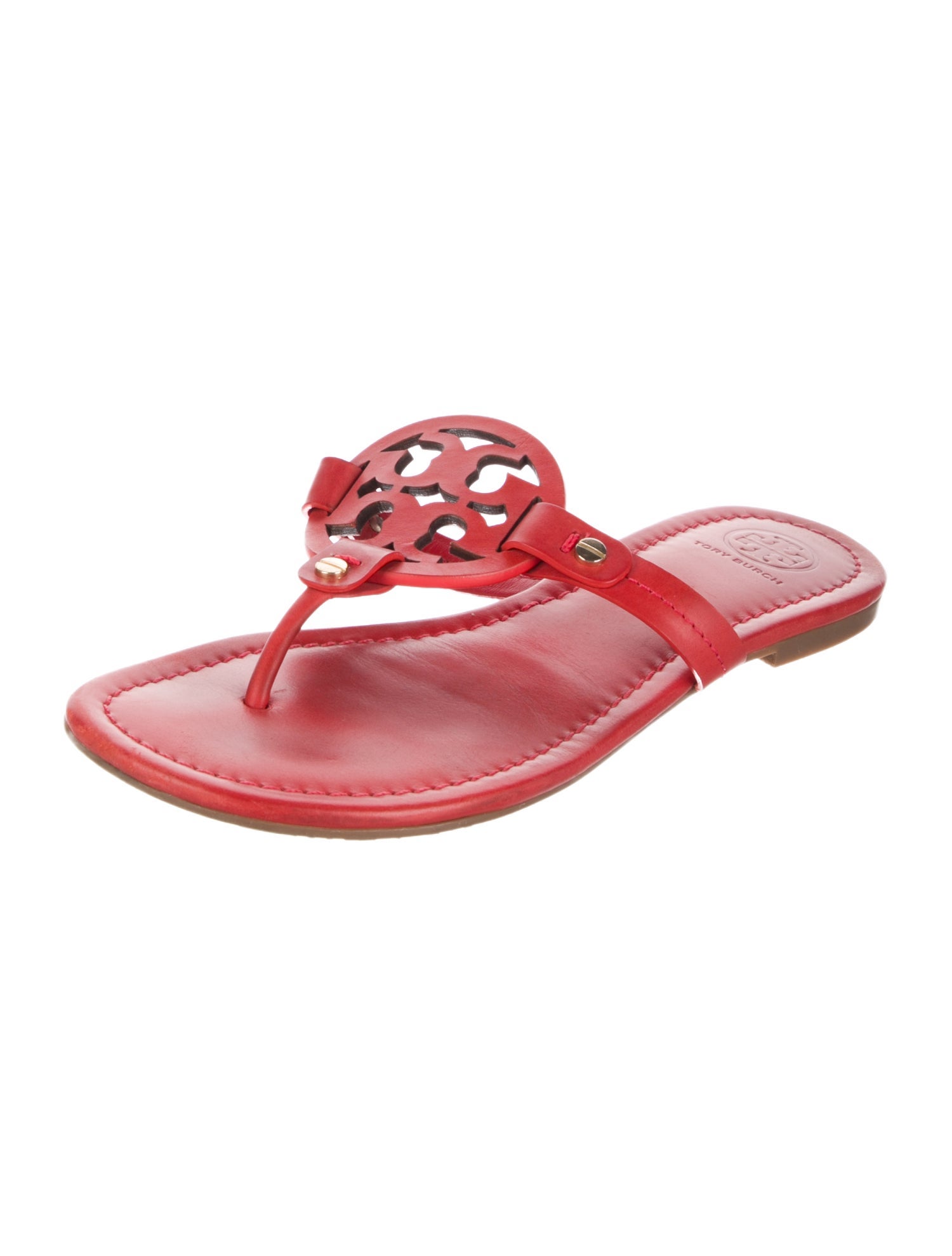 Tory Burch Leather Slides