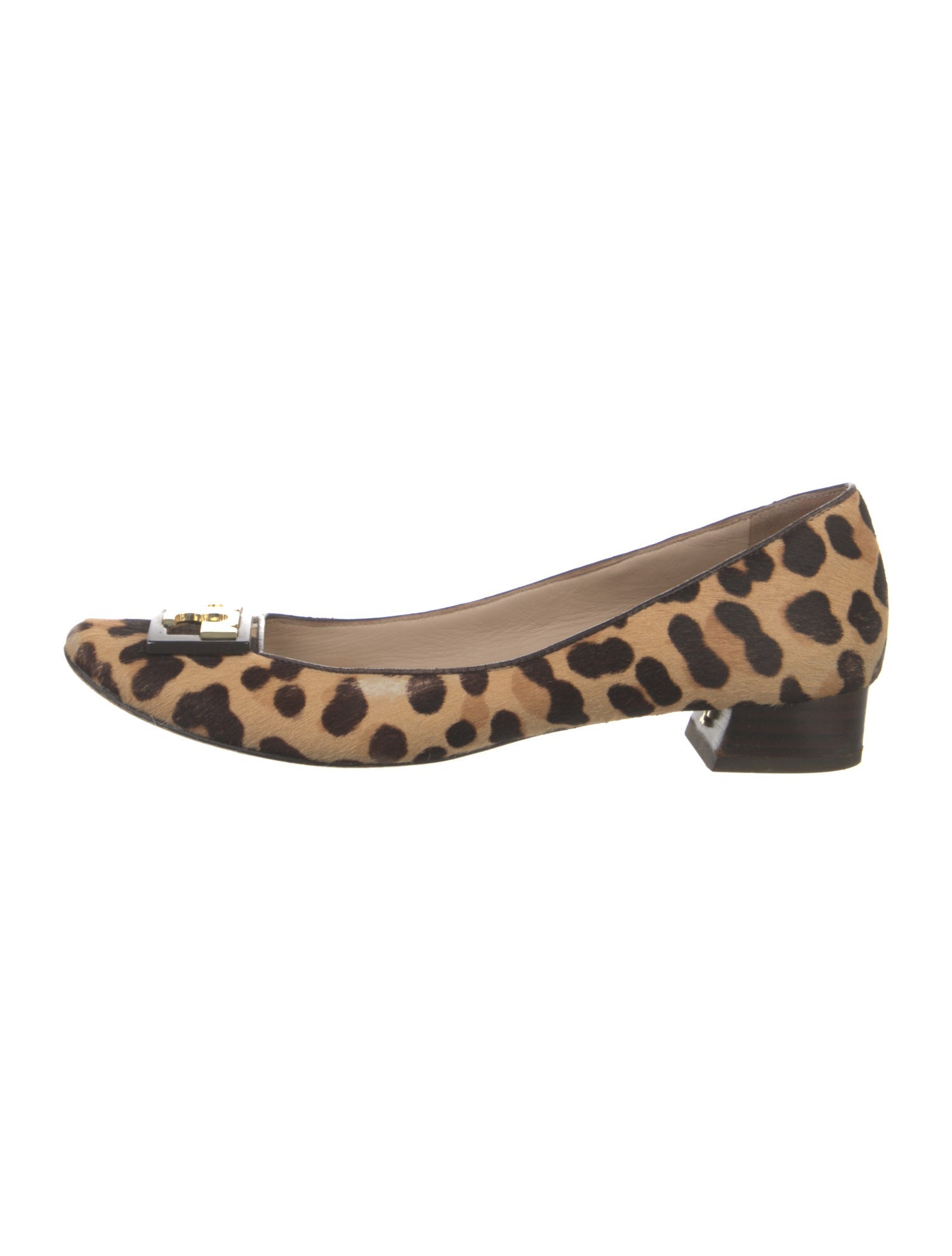 Tory Burch Ponyhair Animal Print Flats