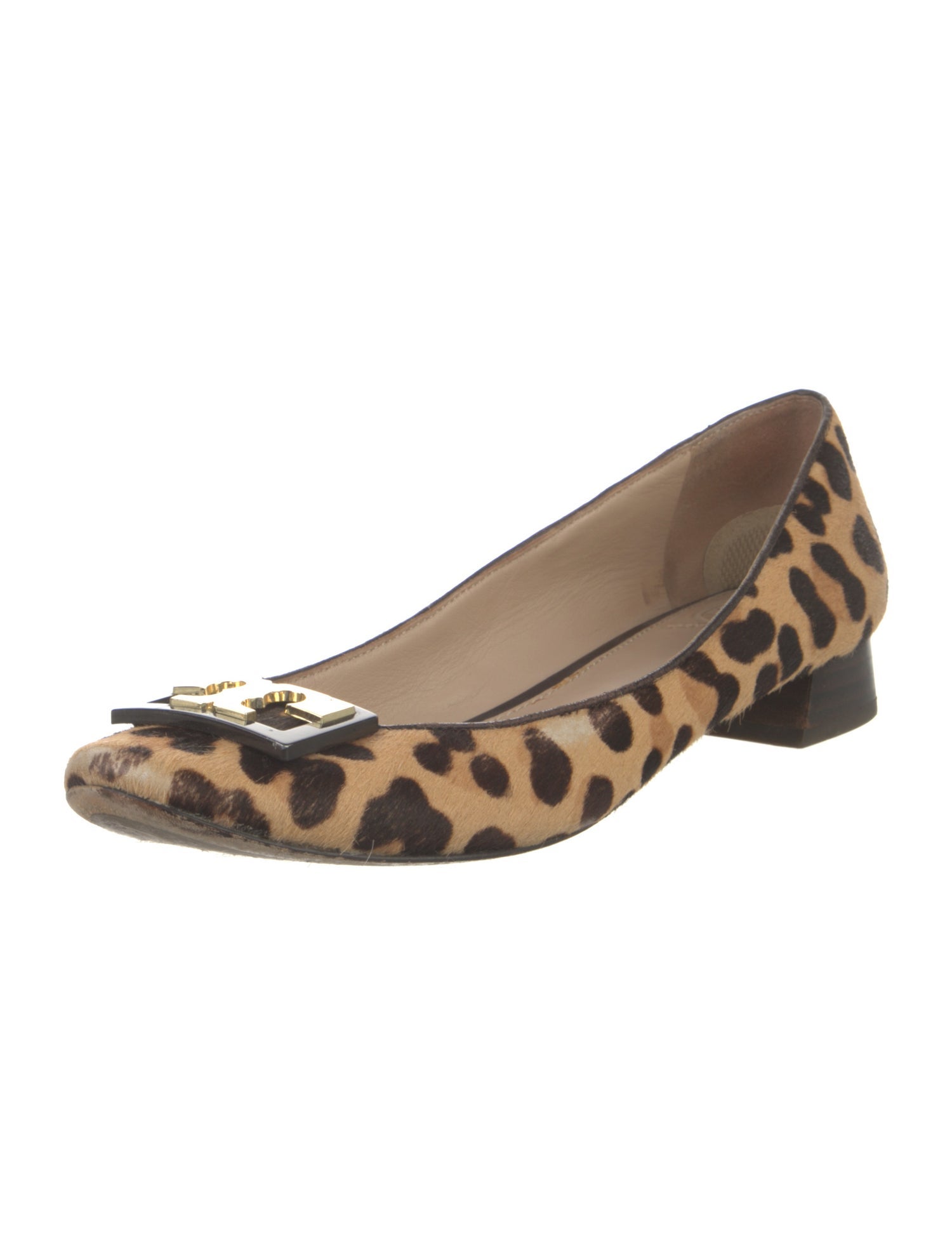 Tory Burch Ponyhair Animal Print Flats