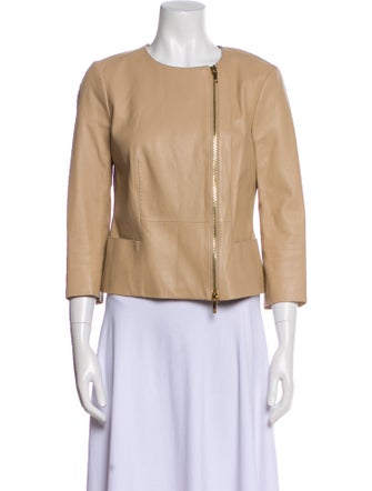 Tory Burch Leather Biker Jacket