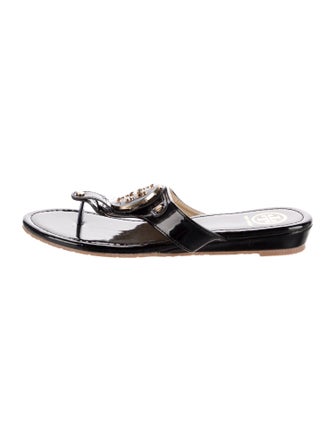 Tory Burch Patent Leather Slides