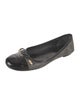 Tory Burch Embossed Leather Animal Print Flats