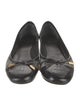 Tory Burch Embossed Leather Animal Print Flats