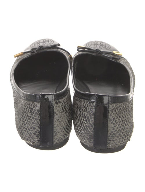 Tory Burch Embossed Leather Animal Print Flats