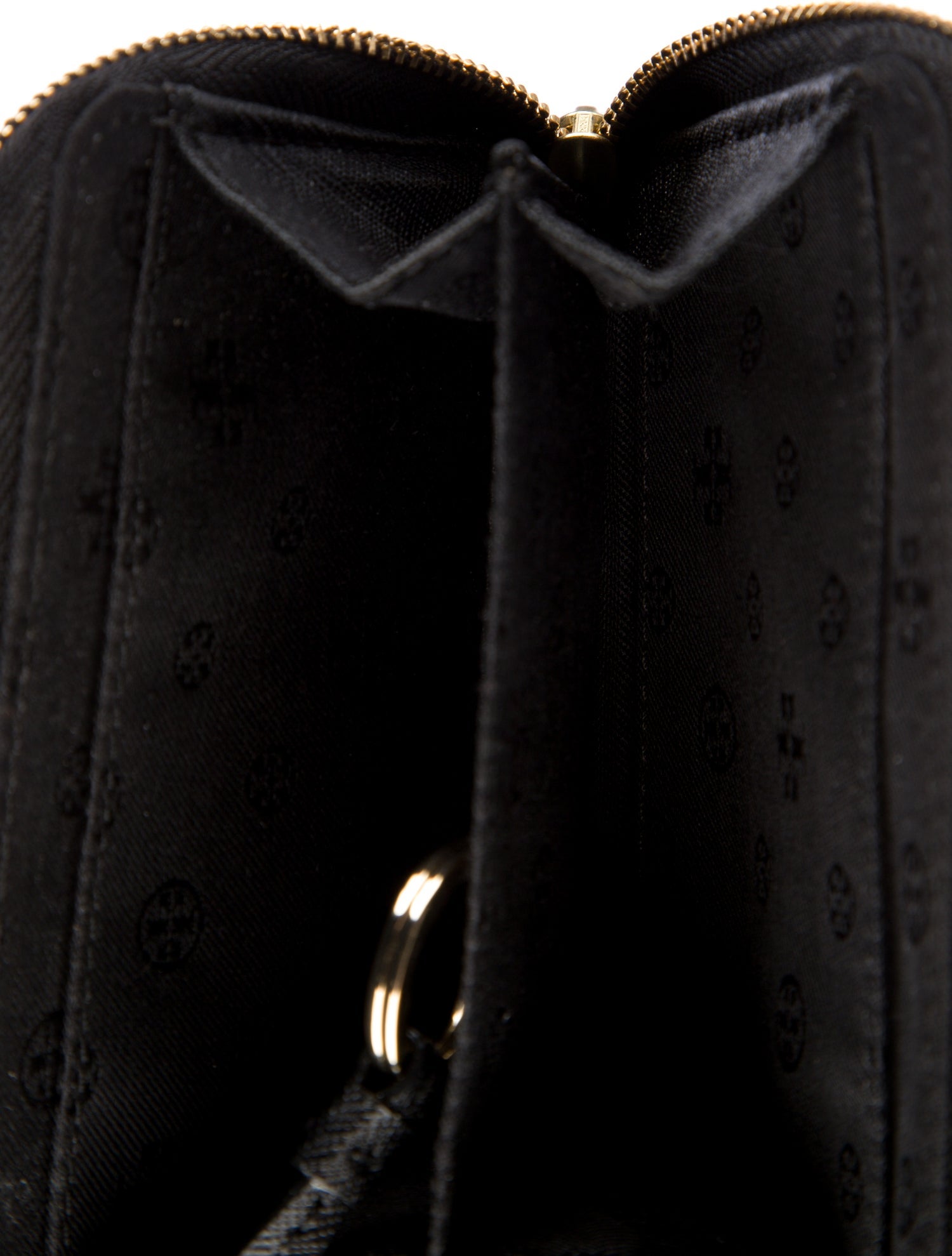 Tory Burch Signature Logo Leather Compact Wallet