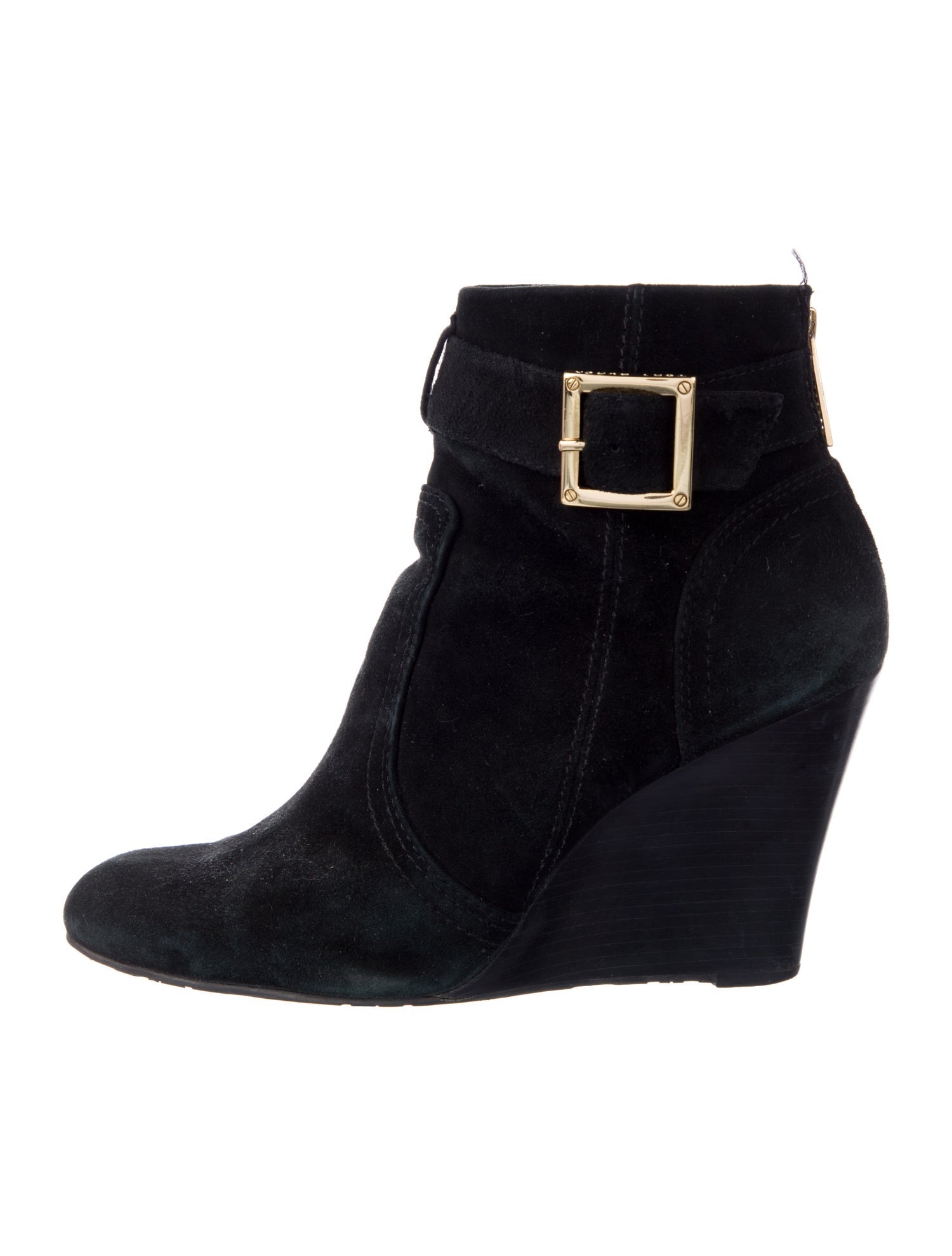Tory Burch Suede Colorblock Pattern Boots