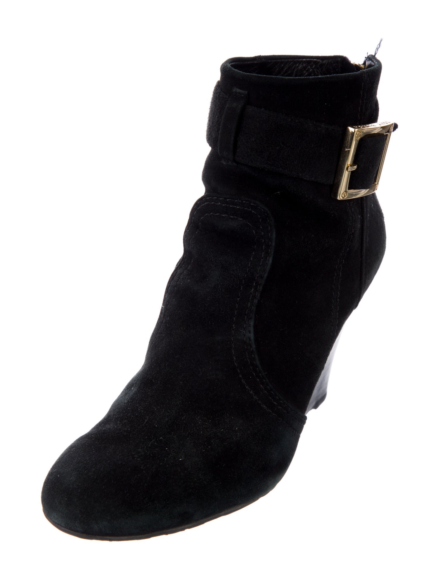 Tory Burch Suede Colorblock Pattern Boots