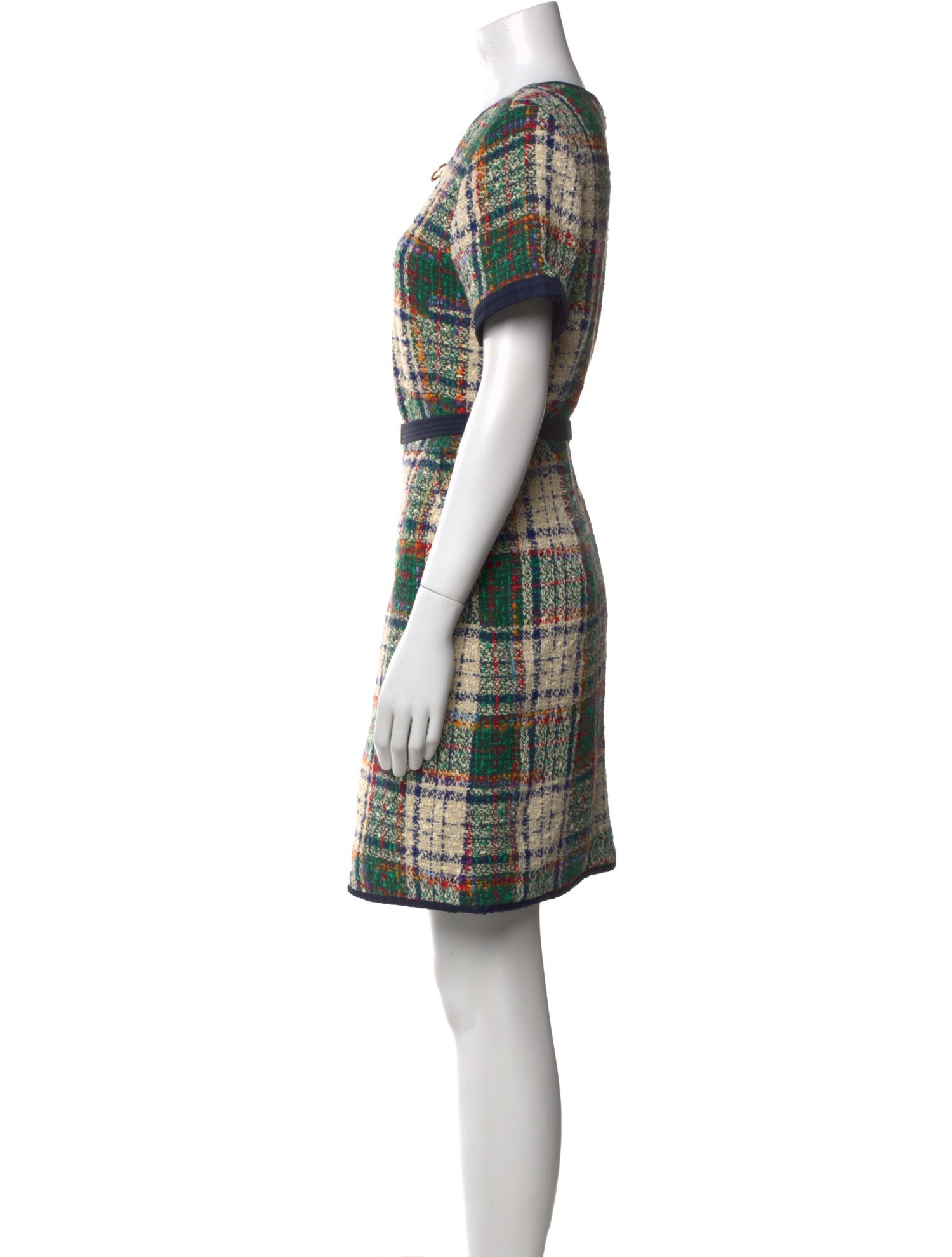 Tory Burch Plaid Print Knee-Length Dress w/ Tags