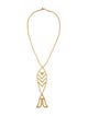 Tory Burch Beaded Fish Pendant Necklace