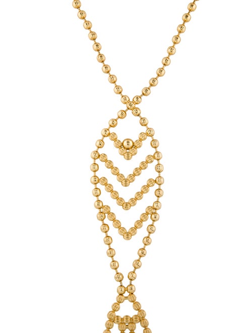 Tory Burch Beaded Fish Pendant Necklace