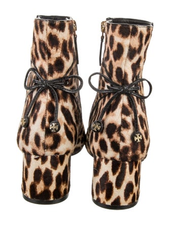 Tory Burch Ponyhair Animal Print Boots