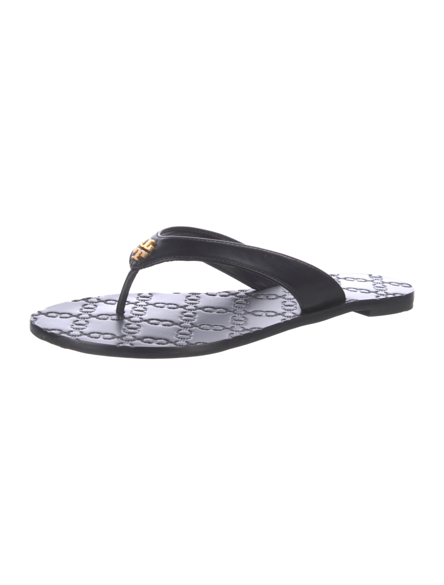 Tory Burch Leather Flip Flops