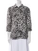 Tory Burch Silk Printed Button-Up Top