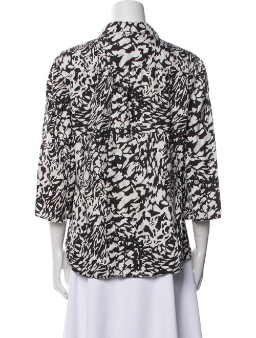 Tory Burch Silk Printed Button-Up Top