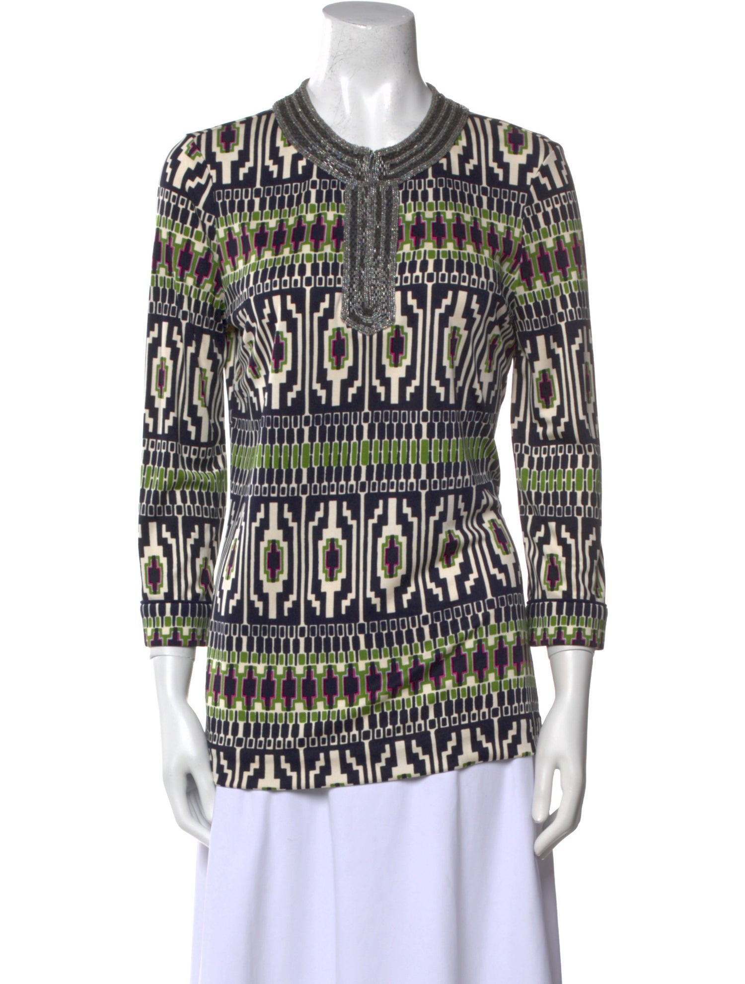Tory Burch Silk Printed Tunic