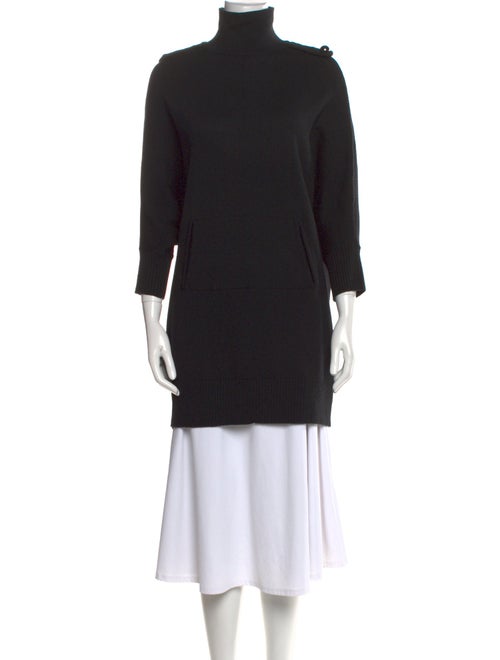 Tory Burch Merino Wool Mock Neck Sweater