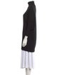 Tory Burch Merino Wool Mock Neck Sweater