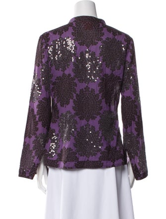Tory Burch Floral Print Cowl Neck Blouse
