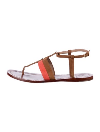 Tory Burch Suede T-Strap Sandals