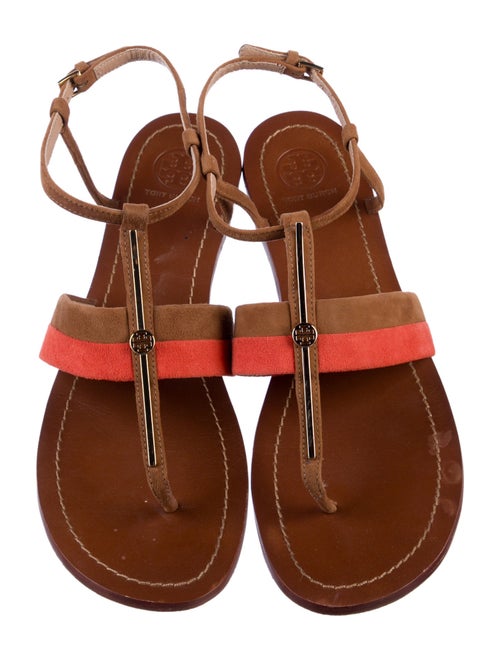 Tory Burch Suede T-Strap Sandals