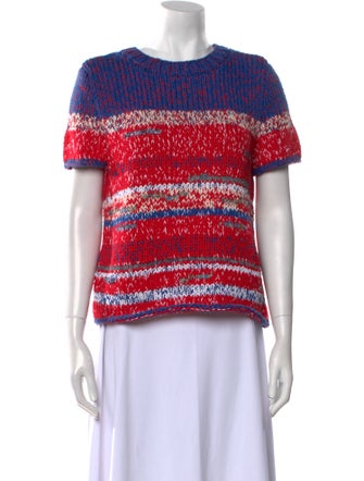 Tory Burch Striped Crew Neck Sweater