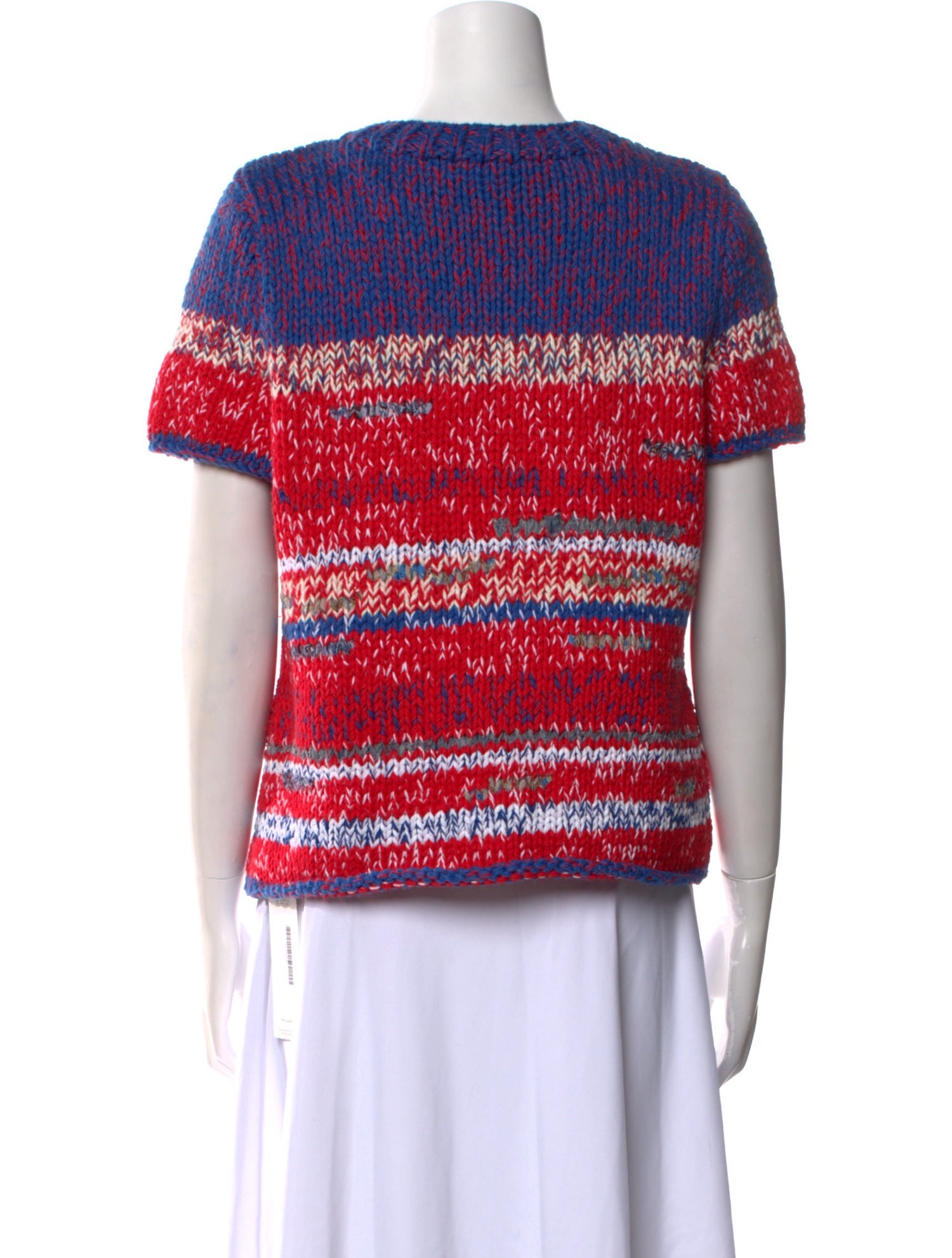 Tory Burch Striped Crew Neck Sweater