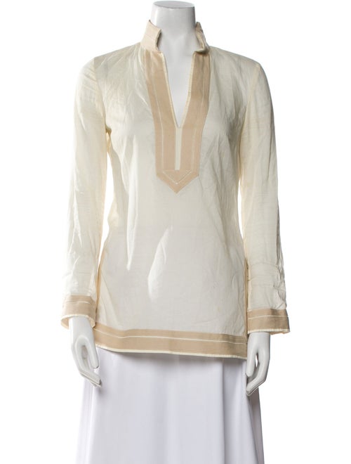Tory Burch V-Neck Long Sleeve Tunic