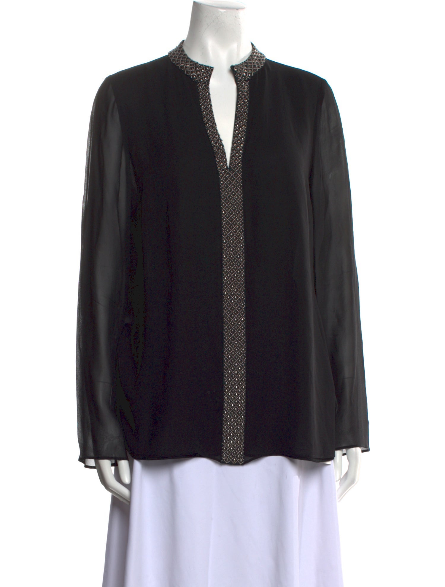 Tory Burch Silk V-Neck Blouse