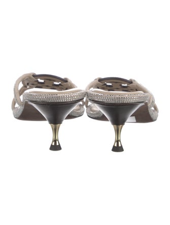 Tory Burch Crystal Crystal Embellishments Slides