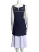 Tory Burch Square Neckline Sleeveless Tunic