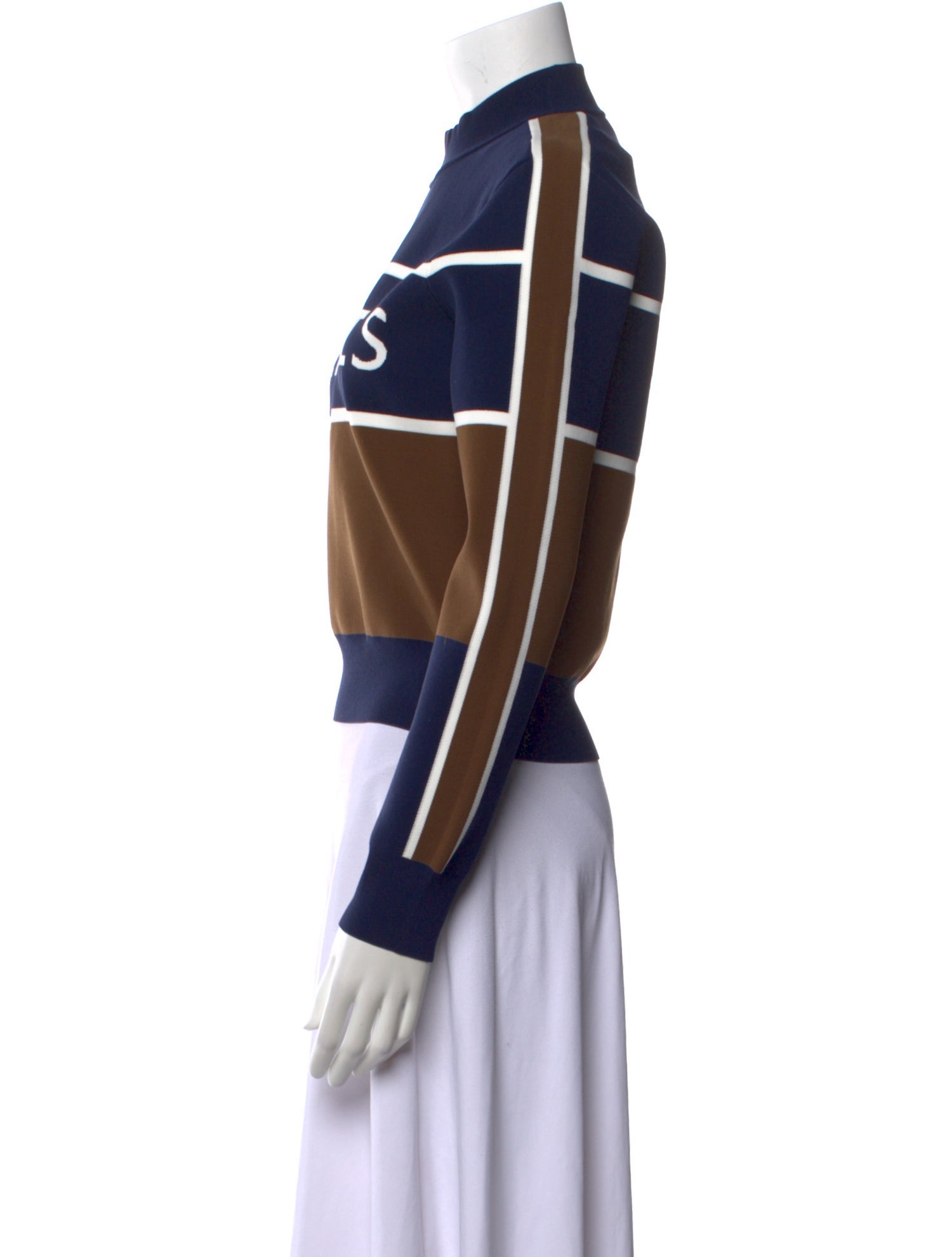 Tory Burch Nylon Graphic Print Sweater w/ Tags